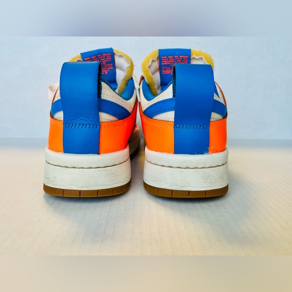 Nike Dunk Low Disrupt Supa Sneakers Multicolor White Orange Blue W10 M8.5 - Picture 4 of 10